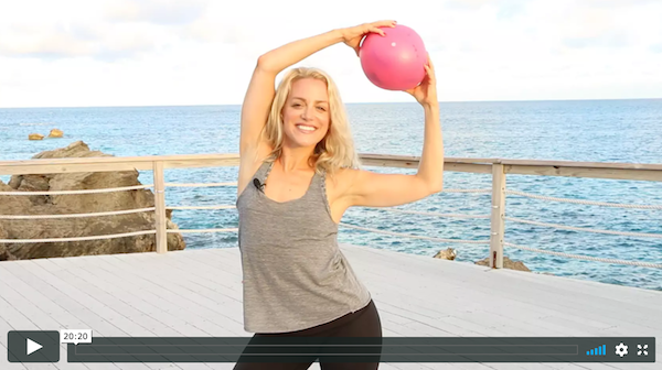 BEACH BALL WORKOUT {20 MINUTE BALL WORKOUT}